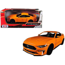 Load image into Gallery viewer, 2018 Ford Mustang GT 5.0 Orange with Black Wheels 1/24 Diecast Model Car by Motormax 79352or - AT TEN Distribution