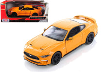 Load image into Gallery viewer, 2018 Ford Mustang GT 5.0 Orange with Black Wheels 1/24 Diecast Model Car by Motormax 79352or - AT TEN Distribution