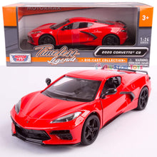 Load image into Gallery viewer, 2020 Chevrolet Corvette C8 Stingray Red Timeless Legends 1/24 Diecast Model Car by Motormax 79360 - AT TEN Distribution
