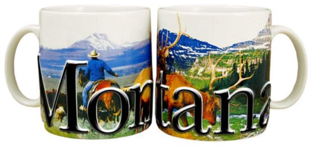 Americaware - State of Montana Souvenir Gift Ceramic Coffee Mug / Cup - 18oz