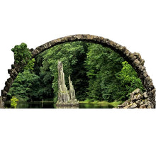 Load image into Gallery viewer, H13151 Rakotzbrücke Devil's Bridge Arch Germany with Water Reflection Piece Cardboard Cutout Standup Standee