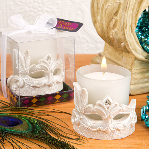 72 Mardi Gras Mask Candle Votive Party Favor Candle Holder Wedding Fashioncraft Pack of 72