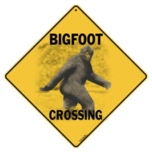 Load image into Gallery viewer, CROSSWALKS Bigfoot Crossing 12&quot; X 12&quot; Aluminum Sign (X237)

