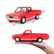 Load image into Gallery viewer, Maisto Datsun 620 Pickup (1973) 1:24 Scale Model Car Opening Doors 20 cm Red (531522)
