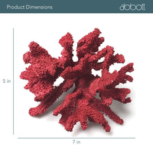Load image into Gallery viewer, Abbott Collection 20-SEASHORE/16 RED Medium Red 3D Coral Branch Decorative Resin Figurine - AT TEN Distribution