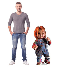 Load image into Gallery viewer, Chucky with Knife Life - Size Coroploast Outdoor Standee - AT TEN Distribution