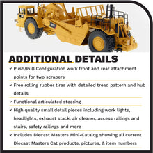 Load image into Gallery viewer, Diecast Masters 657G Wheel Tractor Scraper High Line Series Vehicle - AT TEN Distribution
