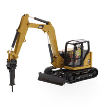 Load image into Gallery viewer, Diecast Masters CAT Caterpillar 308 CR Next Generation Mini Hydraulic Excavator with Work Tools and Operator High Line Series 1/50 Model 85596 - AT TEN Distribution