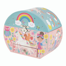 Load image into Gallery viewer, Floss & Rock 43P6388 Rainbow Fairy Musical Box Oval Shape Jewelry - AT TEN Distribution