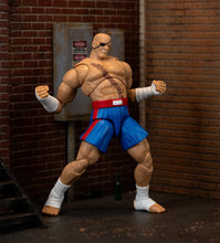 Load image into Gallery viewer, Jada Street Fighter II Sagat Deluxe 1:12 Scale Action Figure - Highly Articulated, Tiger Shot Accessory & Stand, 7.6" Tall - AT TEN Distribution