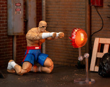 Load image into Gallery viewer, Jada Street Fighter II Sagat Deluxe 1:12 Scale Action Figure - Highly Articulated, Tiger Shot Accessory & Stand, 7.6" Tall - AT TEN Distribution