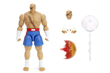 Load image into Gallery viewer, Jada Street Fighter II Sagat Deluxe 1:12 Scale Action Figure - Highly Articulated, Tiger Shot Accessory & Stand, 7.6" Tall - AT TEN Distribution