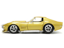 Load image into Gallery viewer, Jada Toys Big Time Muscle 1:24 1969 Chevy Corvette Stingray ZL - 1 Die - cast Car Gold, Toys for Kids and Adults - AT TEN Distribution
