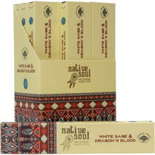Load image into Gallery viewer, Kheops International Green Tree Incense 15 gr (White Sage & Dragon's Blood), Pack of 12 - AT TEN Distribution