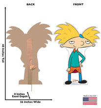 Load image into Gallery viewer, Life - Size Arnold Cardboard Cutout (48in) | Hey Arnold! "Football Head" Nickelodeon Prop - AT TEN Distribution