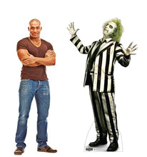 Load image into Gallery viewer, Life - Size Beetlejuice Cardboard Cutout Standee | 69" Michael Keaton Movie Prop - Beetlejuice Beetlejuice (2024) - AT TEN Distribution