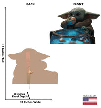 Load image into Gallery viewer, Life - size Cardboard Cutout of Grogu Eating Egg - AT TEN Distribution