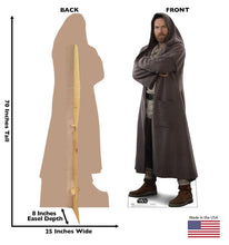 Load image into Gallery viewer, Life - size Cardboard Cutout of Obi - Wan Kenobi with Hood - AT TEN Distribution