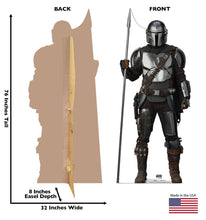 Load image into Gallery viewer, Life - size Cardboard Cutout of The Mandalorian with Spear - AT TEN Distribution