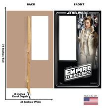 Load image into Gallery viewer, Life - size cardboard Princess Leia Packaging Stand - in - AT TEN Distribution