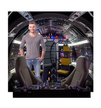 Load image into Gallery viewer, Life - Size Cockpit of Millenium Falcon Backdrop - AT TEN Distribution