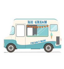 Load image into Gallery viewer, Life - size Ice Cream Truck Stand - in Cardboard Cutout - AT TEN Distribution
