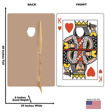Load image into Gallery viewer, Life - Size King of Hearts Card Cardboard Stand - in - AT TEN Distribution