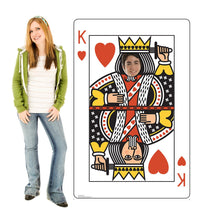 Load image into Gallery viewer, Life - Size King of Hearts Card Cardboard Stand - in - AT TEN Distribution