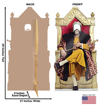 Load image into Gallery viewer, Life - Size King Throne Cardboard Stand - in - AT TEN Distribution