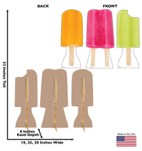 Load image into Gallery viewer, Life - size Popsicles set of 3 Cardboard Cutout - AT TEN Distribution