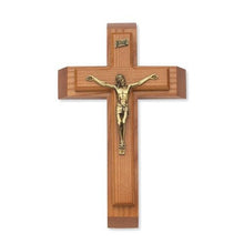 Load image into Gallery viewer, McVan Inc. Walnut Wood Sick Call Crucifix Set Religious Gift Decor, 12 Inch - AT TEN Distribution