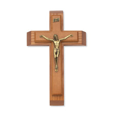 Load image into Gallery viewer, McVan Inc. Walnut Wood Sick Call Crucifix Set Religious Gift Decor, 12 Inch - AT TEN Distribution
