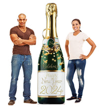 Load image into Gallery viewer, New Years Champagne Bottle Life - size Cardboard Cutout - AT TEN Distribution