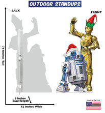 Load image into Gallery viewer, R2 - D2 and C - 3PO Holiday Outdoor Cutout Standee - AT TEN Distribution