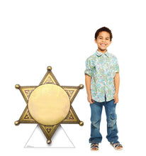 Load image into Gallery viewer, Sheriff Badge Life - Size Cardboard Cutout - AT TEN Distribution