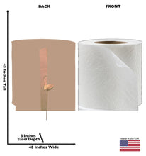 Load image into Gallery viewer, Toilet Paper Roll Cardboard Cutout, 3.8 ft - 3181 - AT TEN Distribution