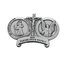 Load image into Gallery viewer, Visor clip Saint Chris and Angel - AT TEN Distribution