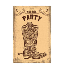 Load image into Gallery viewer, Wild West Party Sign Life - Size Cardboard Cutout - AT TEN Distribution