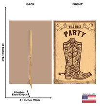 Load image into Gallery viewer, Wild West Party Sign Life - Size Cardboard Cutout - AT TEN Distribution