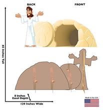 Load image into Gallery viewer, Advanced Graphics Easter - Jesus has Risen Set Life Size Cardboard Cutout Standup - Creative for Kids