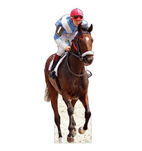 Load image into Gallery viewer, Advanced Graphics Horse and Jockey Life Size Cardboard Cutout Standup
