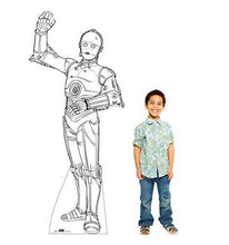 Load image into Gallery viewer, Advanced Graphics Color Me C-3PO Life Size Cardboard Cutout Standup - Disney's Star Wars