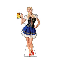 Load image into Gallery viewer, Advanced Graphics Bar Maiden Blue Skirt Life Size Cardboard Cutout Standup