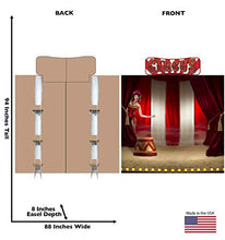Load image into Gallery viewer, Advanced Graphics Circus Backdrop & Circus Header Life Size Cardboard Cutout Standup