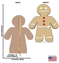 Load image into Gallery viewer, Advanced Graphics Gingerbread Man Life Size Cardboard Cutout Standup