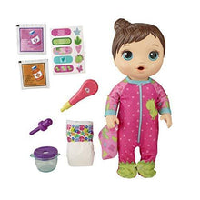 Load image into Gallery viewer, Baby Alive Mix My Medicine Baby Doll, Dinosaur Pajamas, Drinks and Wets, Doctor Accessories, Brown Hair Toy for Kids Ages 3 and Up