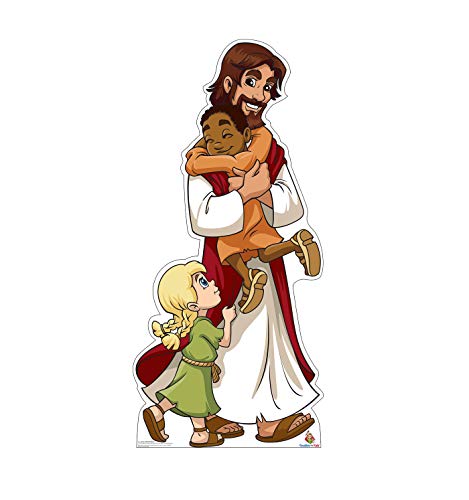 Advanced Graphics Jesus with Children Life Size Cardboard Cutout Standup - Creative for Kids