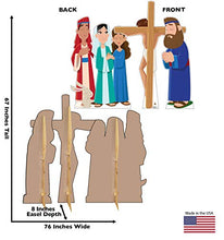 Load image into Gallery viewer, Advanced Graphics Jesus on The Cross Set Life Size Cardboard Cutout Standup - Creative for Kids