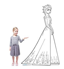 Load image into Gallery viewer, Advanced Graphics Color Me Elsa Life Size Cardboard Cutout Standup - Disney's Frozen 2