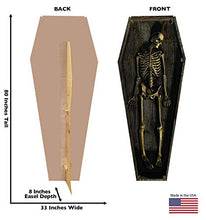 Load image into Gallery viewer, Advanced Graphics Skeleton Casket Life Size Cardboard Cutout Standup